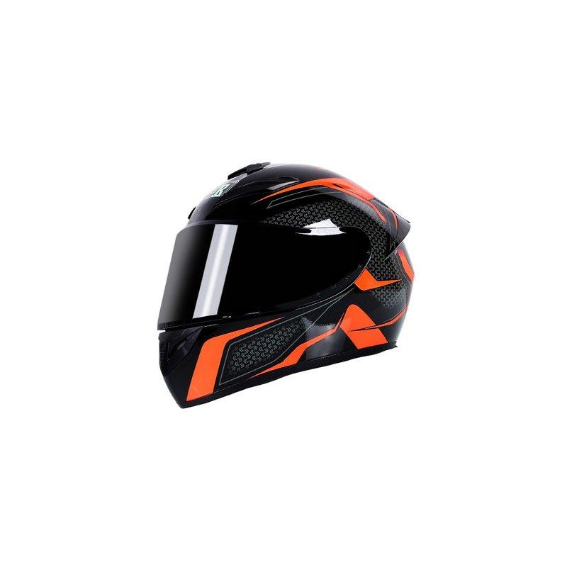 Motorcycle Helmets |   Motorcycle Helmet cool Modular Moto Helmet With Inner Sun Visor Safety Double Lens Racing Full Face the Helmet Moto Helmet Orange Arrow_XXL Motorcycle Accessories Motorcycle Helmets