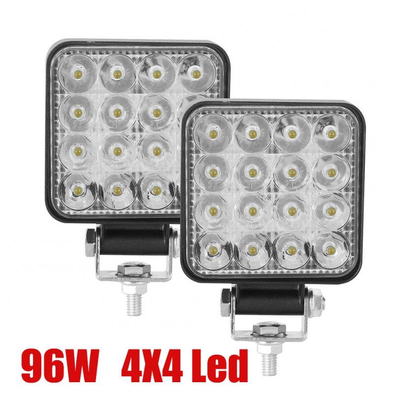 Motorcycle Lights |   2pcs 10-30v 6000k 96w LED Bar Worklight 3inch Offroad Work Light Interior Led 4×4 Led Tractor Headlight Spotlight For Truck Motorcycle Accessories Motorcycle Lights