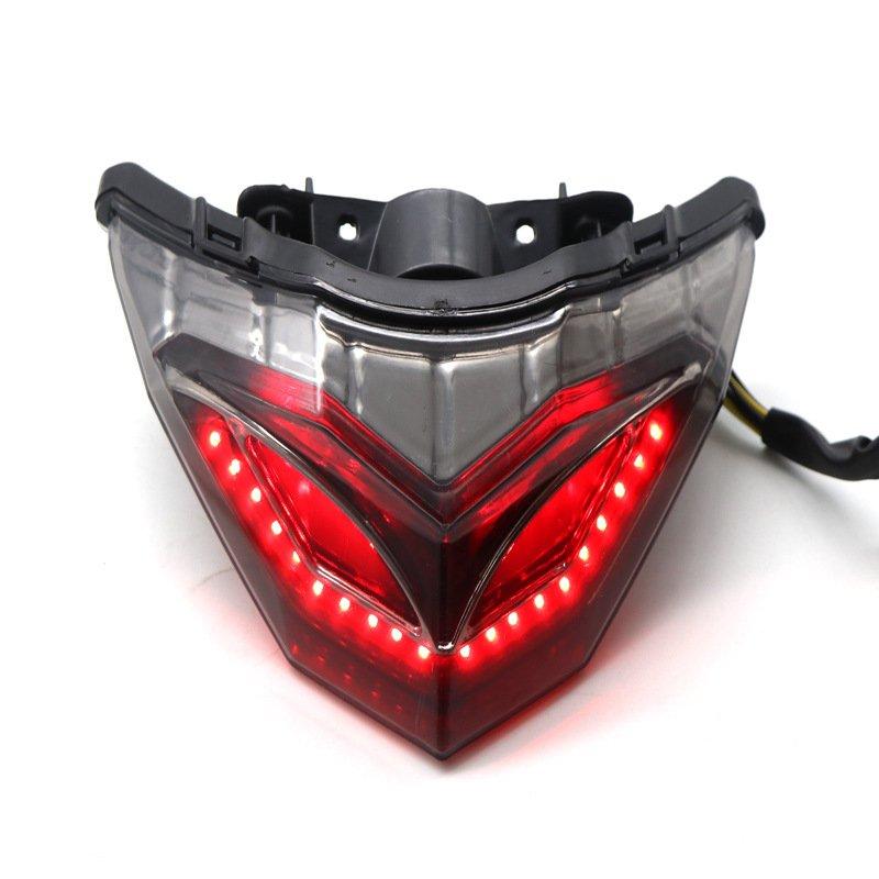 Motorcycle Lights |   Motorcycle LED Rear Tail Light Brake Integrated Turn Signal for Kawasaki NINJA250/300 Red light (turn signal yellow) Motorcycle Accessories Motorcycle Lights