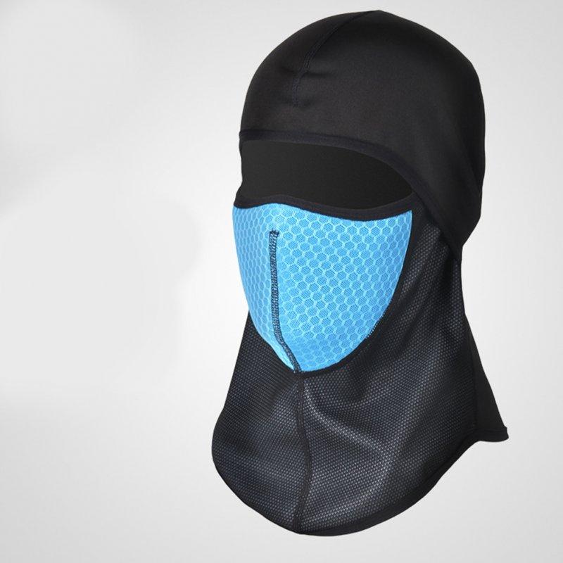 Protective Gears |   Motorcycle Head Covering Masks Windproof Cold Proof Cycling Masks Balaclava Cap Motorcycle Head Covering Masks blue_One size Motorcycle Accessories Blue + One size