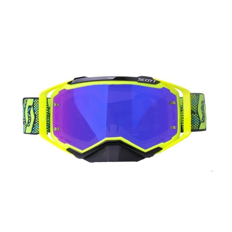 Protective Gears |   Riding Goggles Motocross Off Road Dirt Bike Motorcycle Helmets Goggles Ski Sport Glasses Mountain Bike Goggles Motorcycle Accessories Black + Yellow