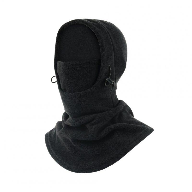 Protective Gears |   Motorcycle Cycling Cap Men Women Fleece Hats Thermal Hooded Neck Warmer For Cold Weather 42cm x 48cm black Motorcycle Accessories Black