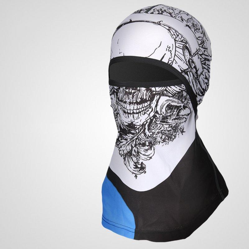 Protective Gears |   Sports Headwear Motorcycle Riding Headgear Magic Sport Scarf Full Face Mask Balaclava One size_Skull B Motorcycle Accessories Protective Gears