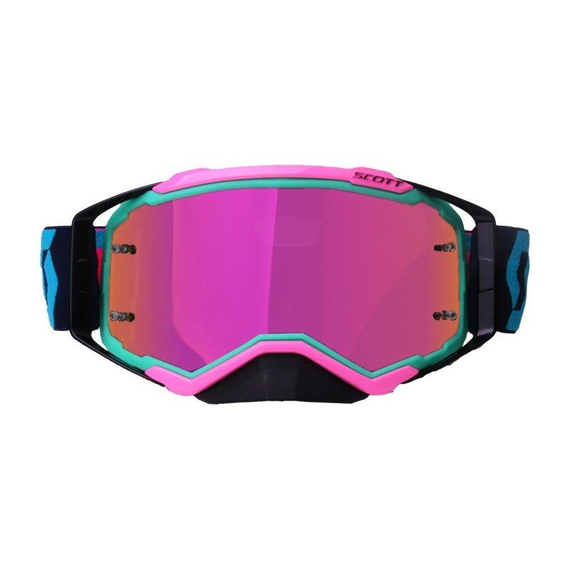 Protective Gears |   Riding Goggles Motocross Off Road Dirt Bike Motorcycle Helmets Goggles Ski Sport Glasses Mountain Bike Goggles Motorcycle Accessories Pink green