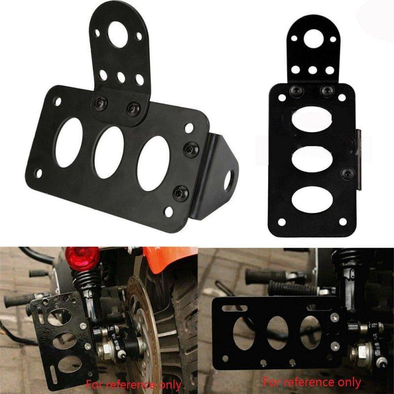 Motorcycle Accessories |   Strong Motorcycle License Plate Holder License Bracket for  Bobber Chopper black Motorcycle Accessories Black